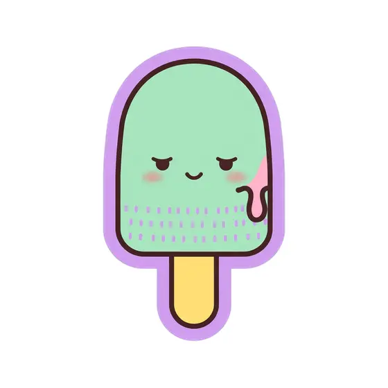 Sleepy Mint Popsicle With Drip