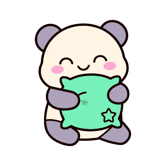 Panda Hugging Star Pillow Design