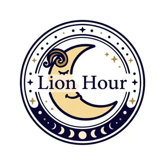 Lion Hour Crescent Moon Badge