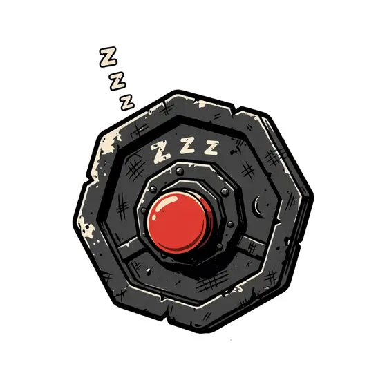 Octagonal Plate With Snooze Button