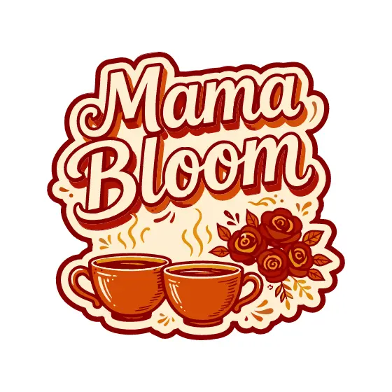 Mama Bloom Teacups and Roses Sticker