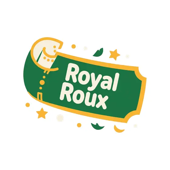 Tilted Cream Lettering Ticket Design
