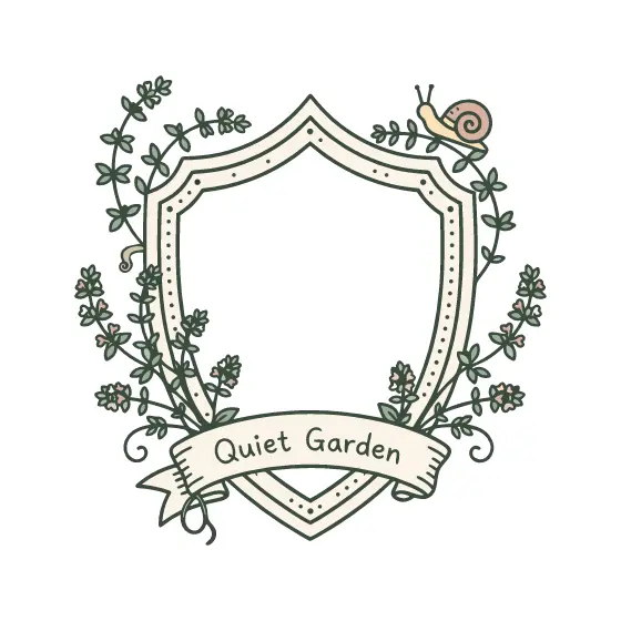 Shield Crest With Snail and Thyme