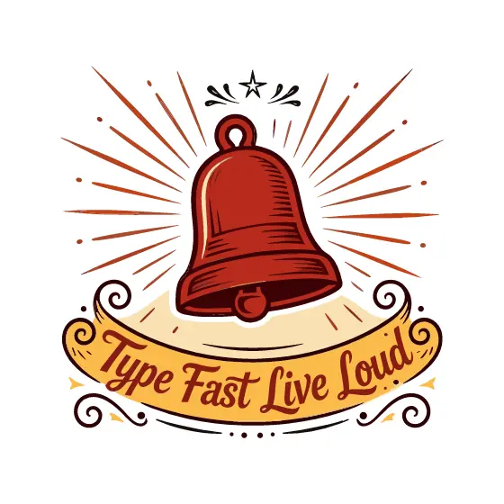 Deep Red Bell With Scroll Banner