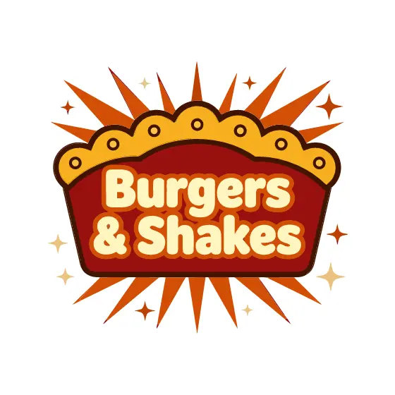 Burgers and Shakes Diner Marquee Sign