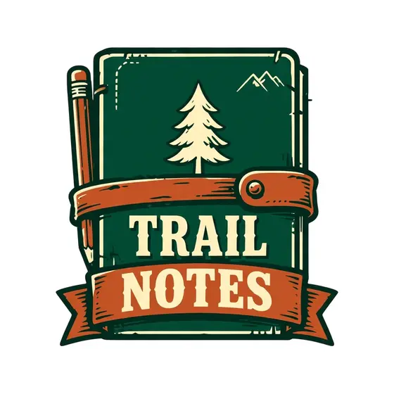 Trail Notes Badge With Pine Tree