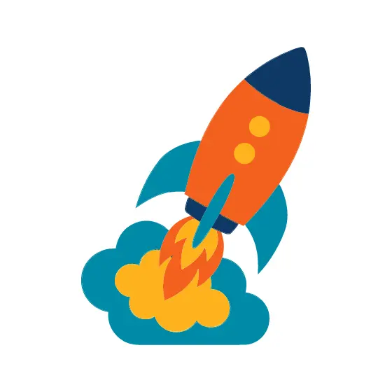 Rocket Launching Through Clouds