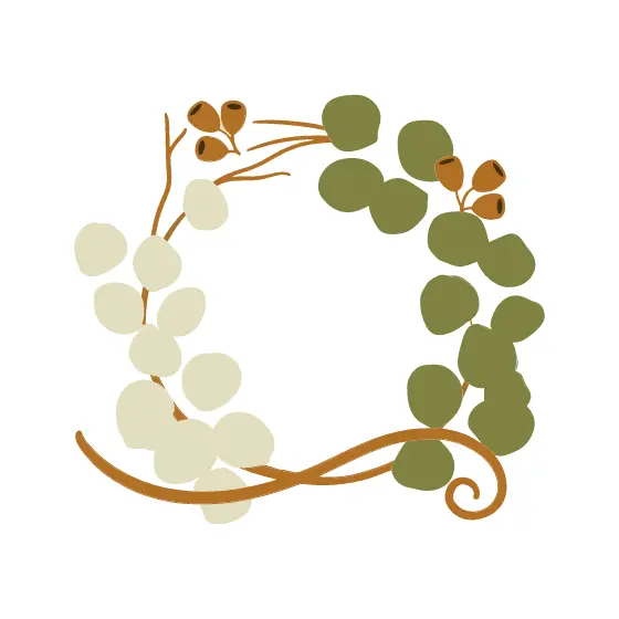 Olive And Cream Eucalyptus Wreath