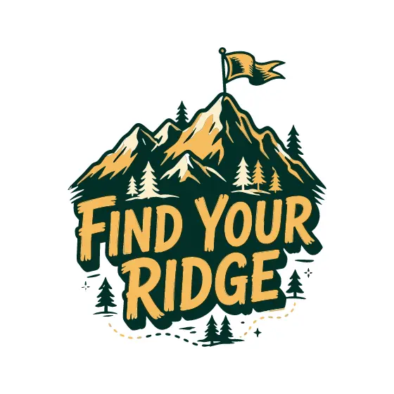 Find Your Ridge Mountain With Flag