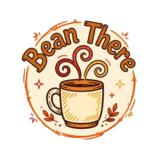 Cream Mug Bean There Badge
