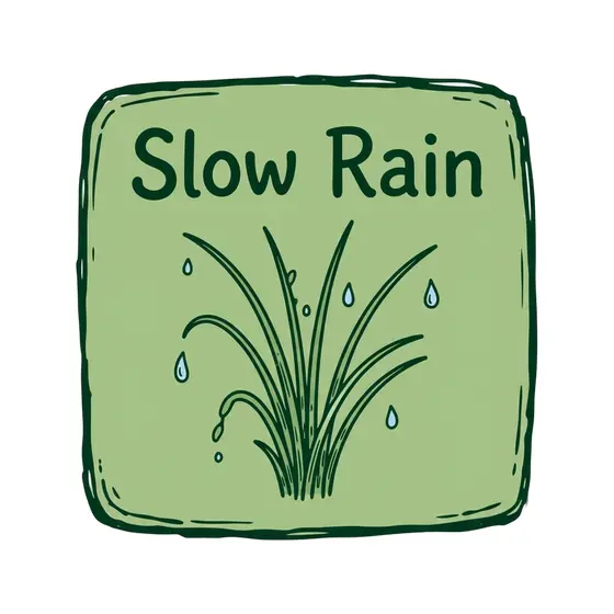 Slow Rain Chives with Scattered Drops