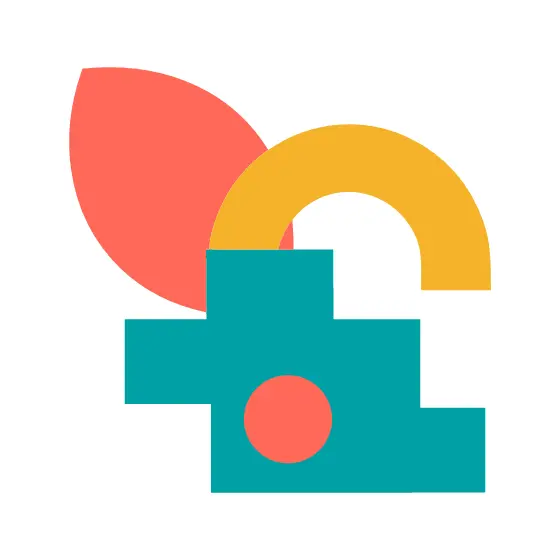Modern Abstract Shapes Composition