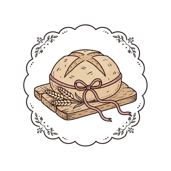 Round Loaf Tied With Ribbon