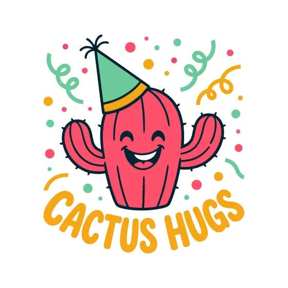 Laughing Coral Cactus With Mint Hat