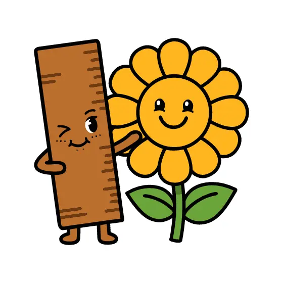Winking Ruler Hugging Smiling Sunflower