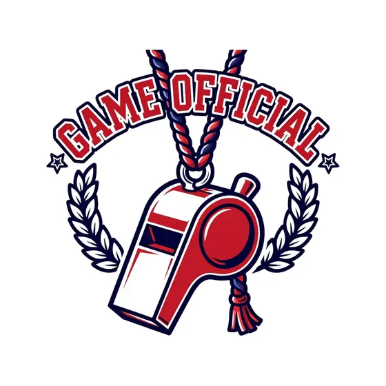 Whistle On Braided Rope With Game Official