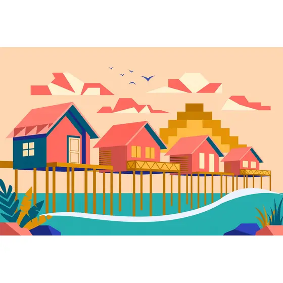 Stilt Bungalows at Sunset Lagoon
