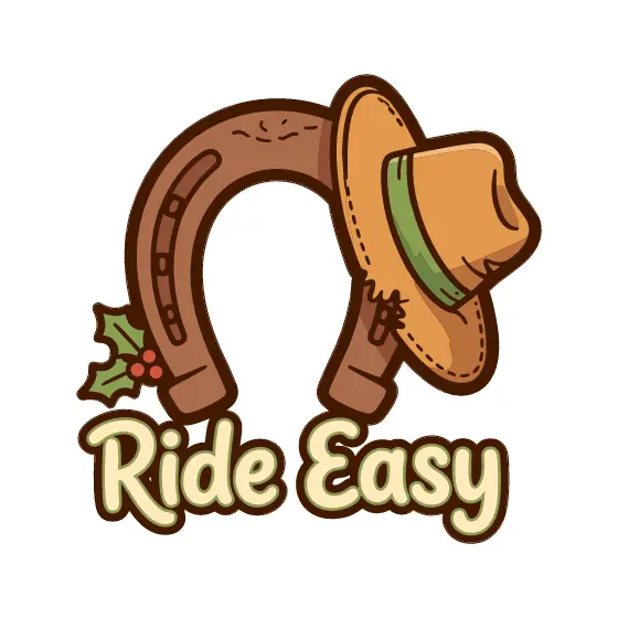 Cowboy Hat on Horseshoe with Ride Easy