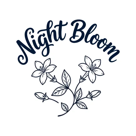 Night Bloom Jasmine Sprig Bold Script