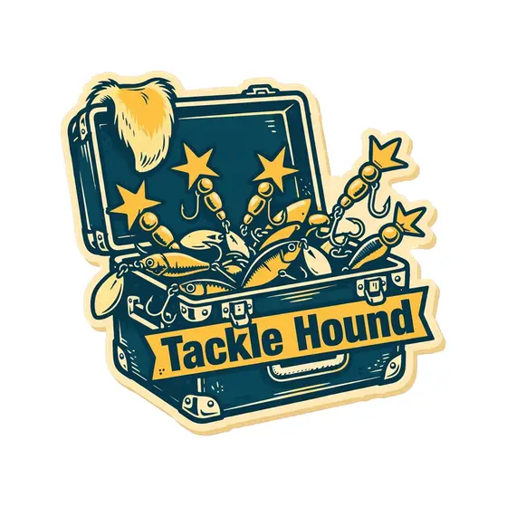 Tackle Box Hound Ear Sticker