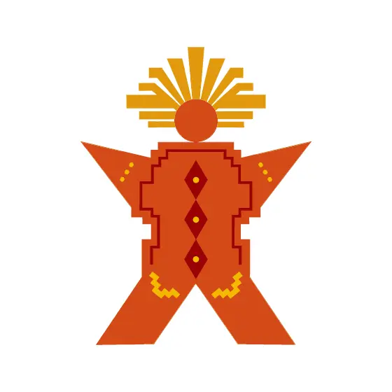 Angular Gingerbread Figure with Wide Arms