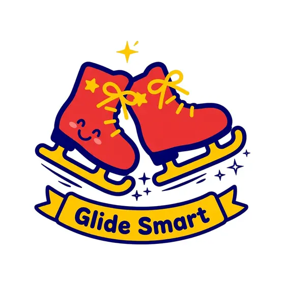Tilted Red Skates Glide Smart Motion