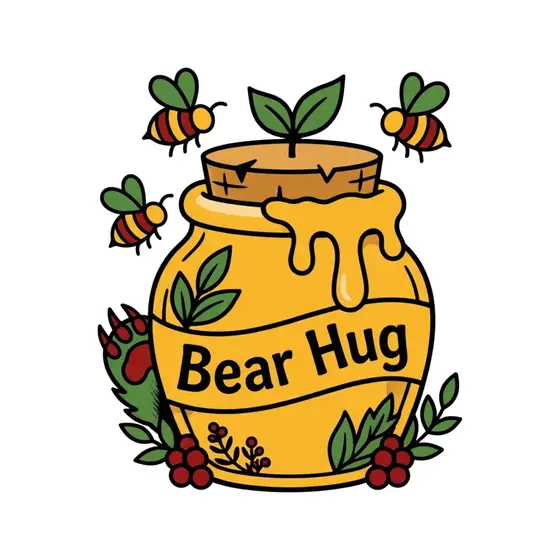 Bear Hug Jar With Sprouting Cork