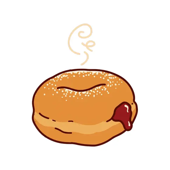 Sufganiyah With Jam And Steam