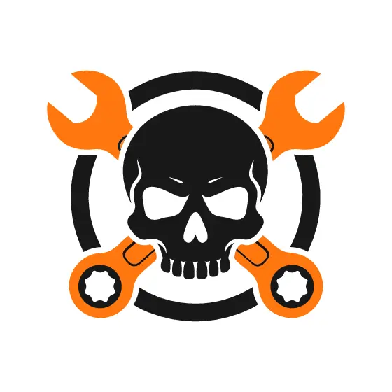 Skull and Wrenches Mechanic Badge