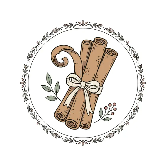 Cinnamon Bundle With Cream Ribbon
