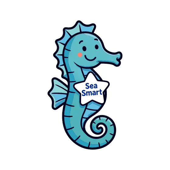 Seahorse With Sea Smart Badge