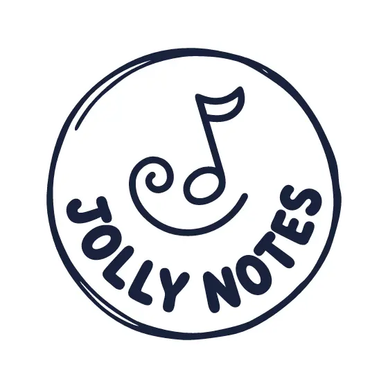 Jolly Notes Badge With Lower Arc Lettering