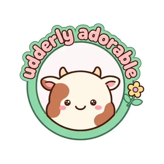 Mint Ring Cow Badge With Daisy