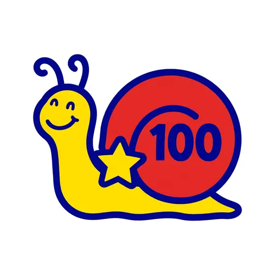 Proud Snail With Bold 100 Shell