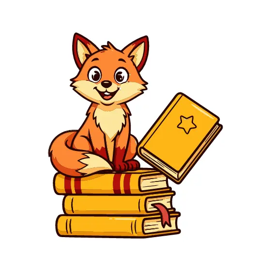 Fox on Books With Star-Marked Cover