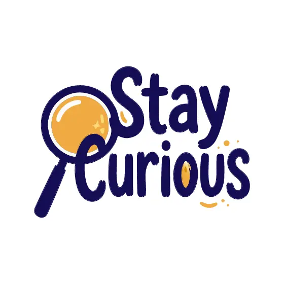 Stay Curious Lettering With Magnifier Lens