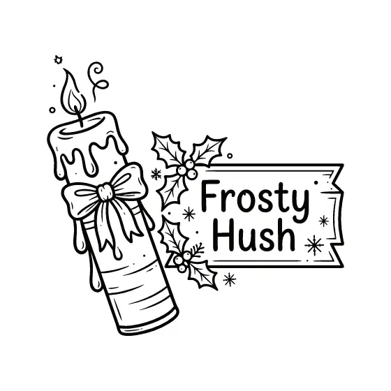 Curling Smoke Candle With Ribbon Banner