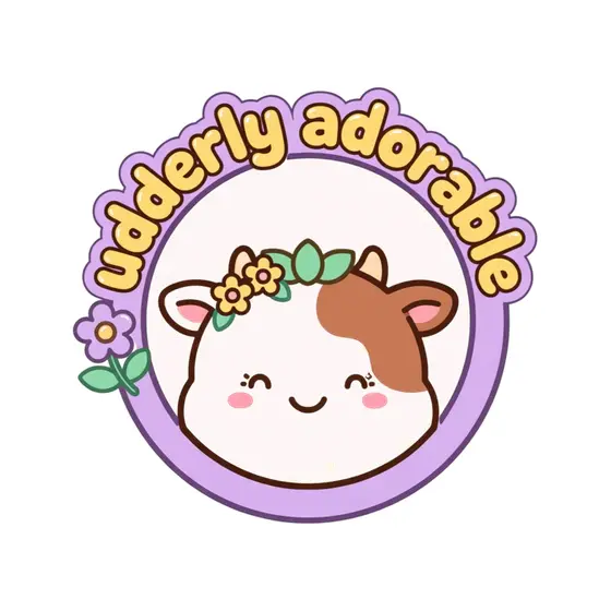 Lavender Ring Cow With Flower Crown
