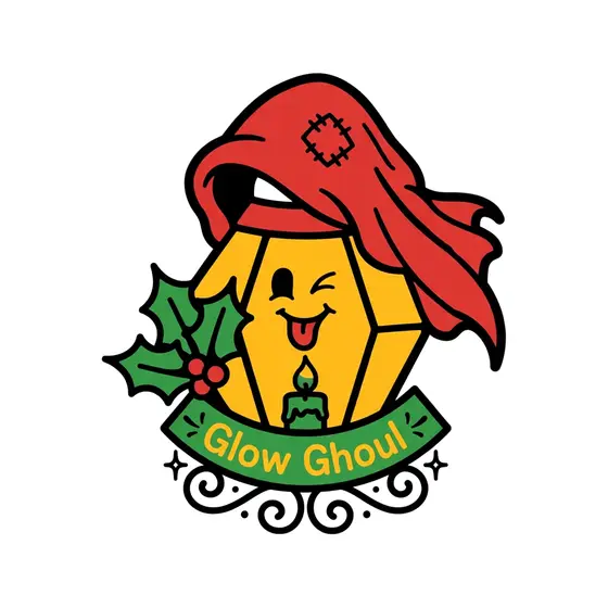 Red Hooded Lantern With Winking Face