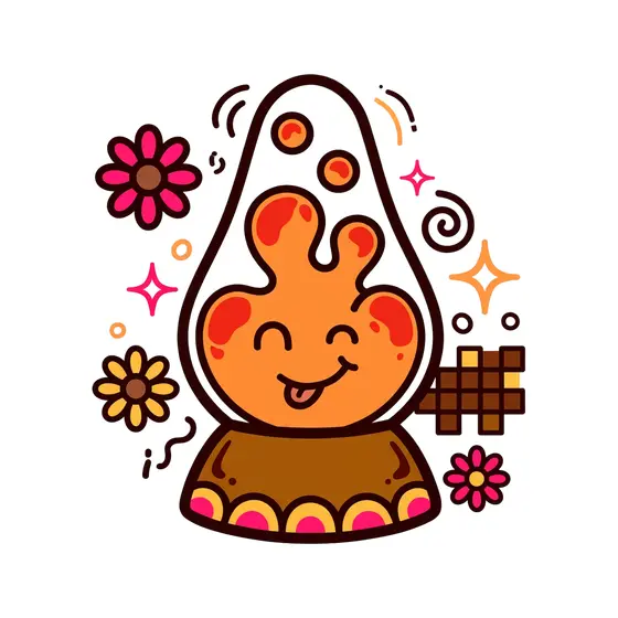 Smiling Lava Lamp With Blob Wax