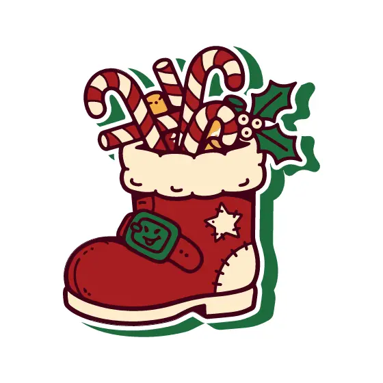 Green Buckle Boot With Star Patch