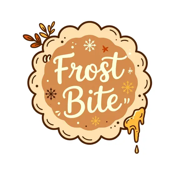 Frost Bite Scalloped Cookie Label