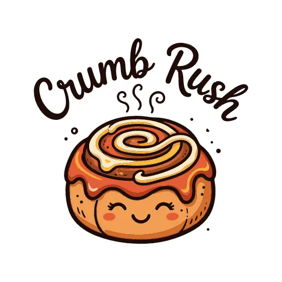 Smiling Cinnamon Roll With Icing Swirl