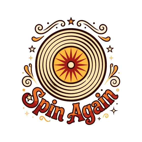 Spin Again Record With Red Lettering