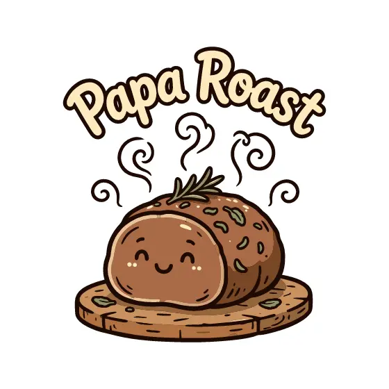 Roast With Curling Steam And Rosemary