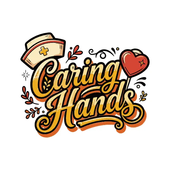 Caring Hands Nurse Cap and Heart Pin