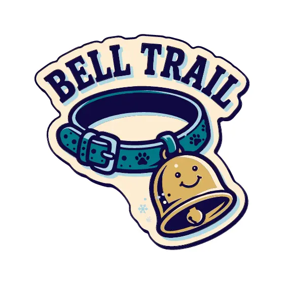 Smiling Bell and Paw Collar Sticker