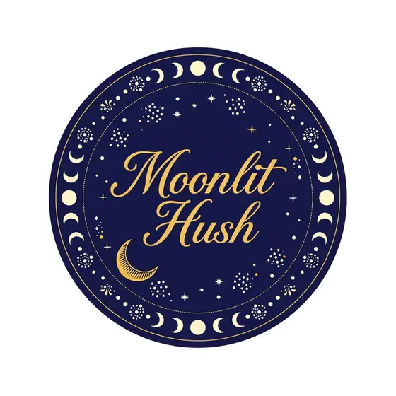 Crescent Moon Moonlit Hush Badge