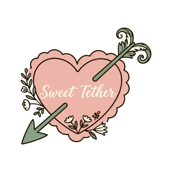 Scalloped Blush Heart With Arrow