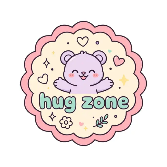 Lilac Bear Hug Zone Sticker